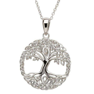 Tree of Life Pendant Necklace – Silver – Baronyka